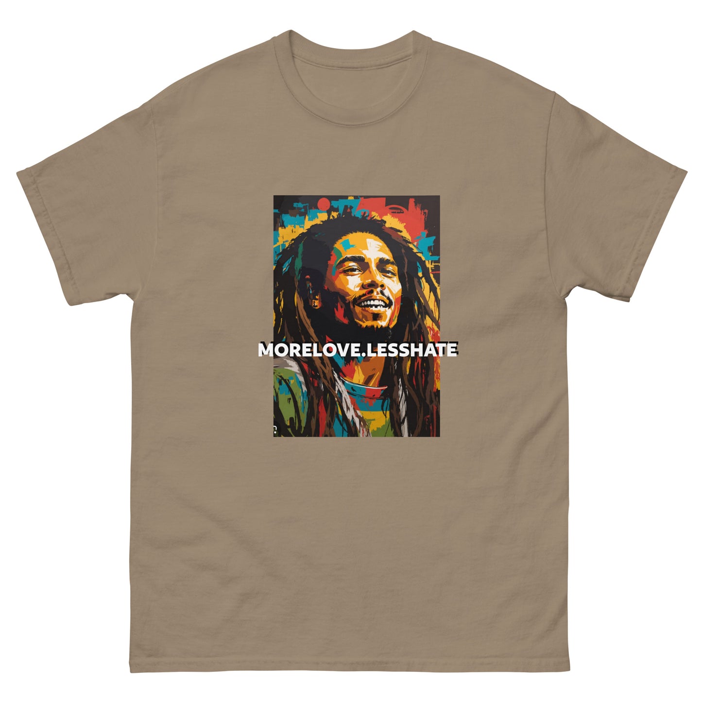 Bob Marley (MORELOVELESSHATE TEE)