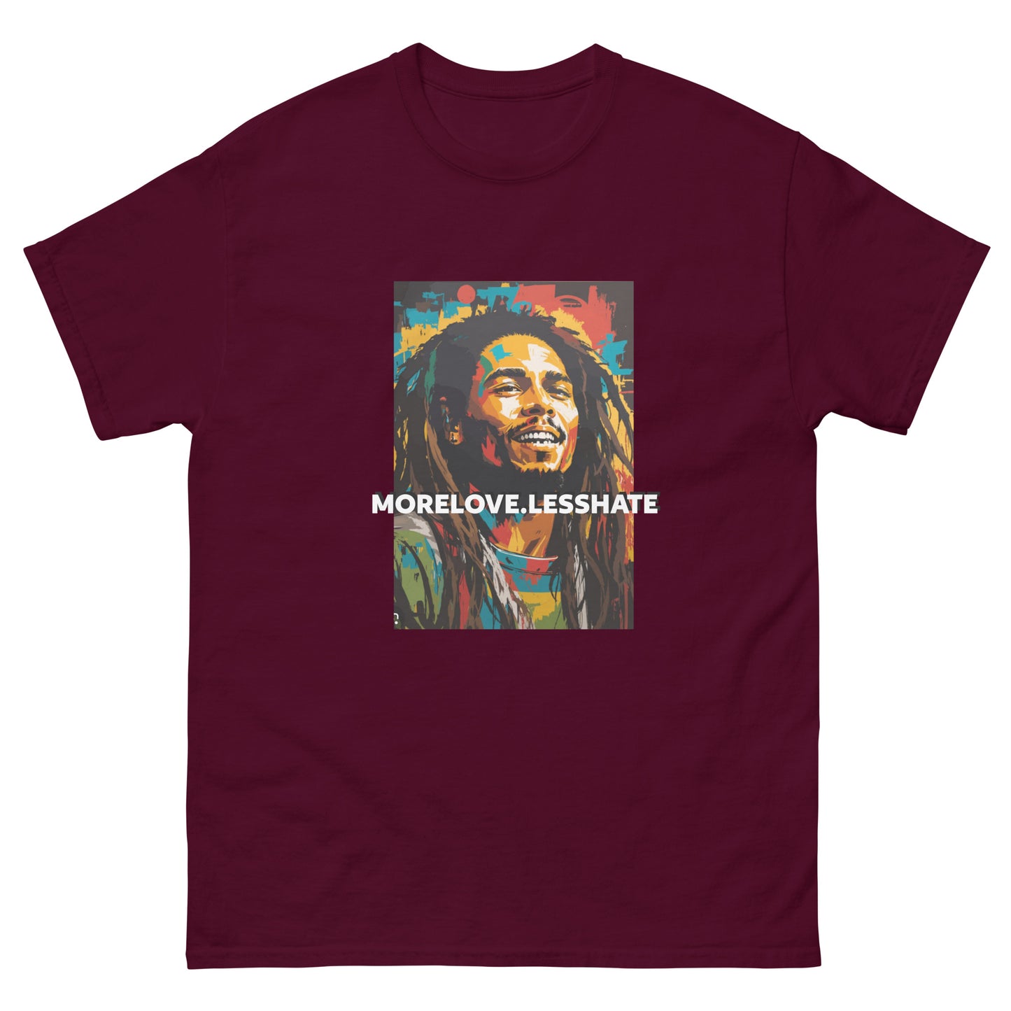 Bob Marley (MORELOVELESSHATE TEE)