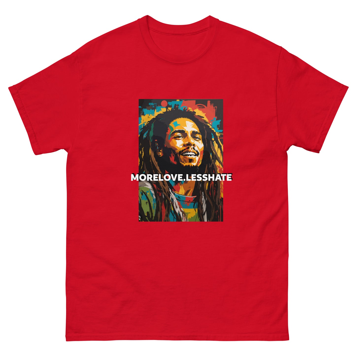 Bob Marley (MORELOVELESSHATE TEE)